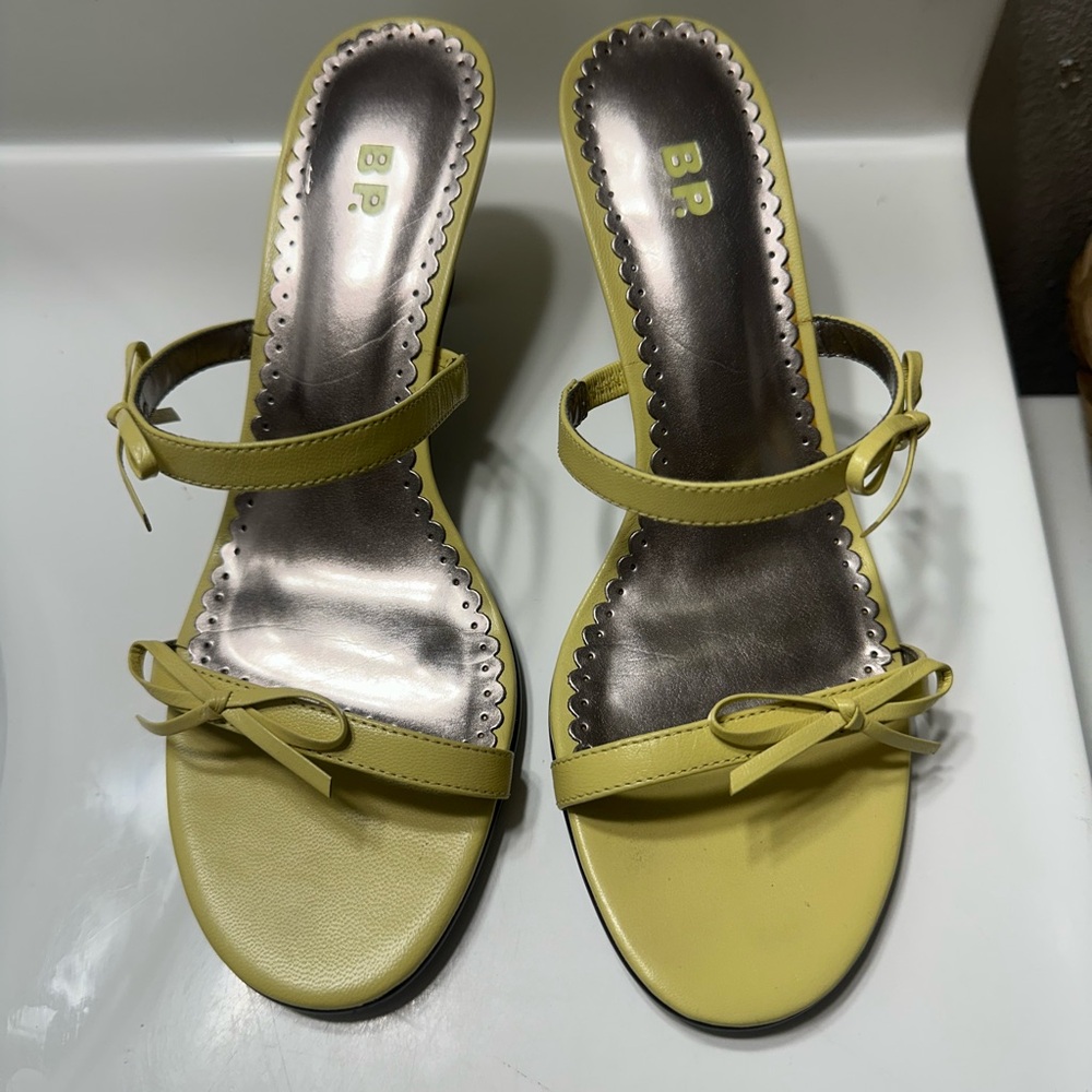 Light Yellow Kitten Heels